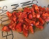 Une image de l'étape 7 de Sauce tomate relevée au chorizo ibérique et olives vertes.