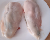 Foto del paso 3 de la receta: Pechugas rellenas de jamón, pimiento y roquefort