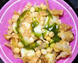 A picture of step 5 of Khattay Aloo chaat.