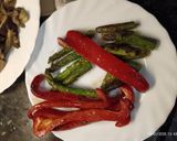 Foto del paso 1 de la receta: Arroz meloso con setas, magra y espárragos trigueros. (paella)
