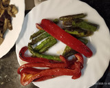 Foto del paso 1 de la receta: Arroz meloso con setas, magra y espárragos trigueros. (paella)