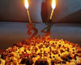 عکس مرحله 11 از دستور کیک خامهای تولد با شکلات