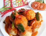 Foto langkah ke 3 dari resep Bakso Tempe Saus Padang.