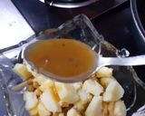 A picture of step 2 of Fruit chat with Aloobukhara chutney.