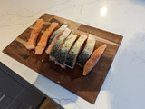 Green thai salmon and asparagus tray bake