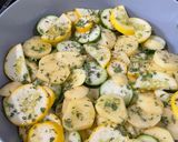 A picture of step 4 of Potato, Zucchini, and Yellow Squash Tourlou.