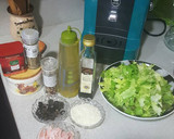 Foto del paso 1 de la receta: Ensalada de arroz con aceitunas y jamón york