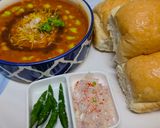 A picture of step 4 of White Matar Usal Pav.