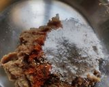 A picture of step 3 of Soya chunk chickpea kabab.