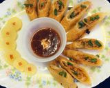 A picture of step 9 of Cheesy spring rolls.