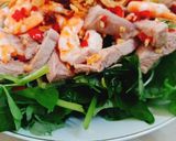 Hình bước làm 3 của món Gỏi rau càng cua trộn tôm thịt