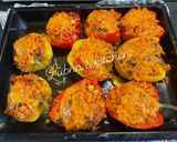 A picture of step 6 of Quinoa Stuffed Peppers:.