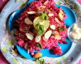 Beet root pullao/rice recipe step 5 photo