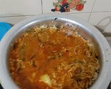 A picture of step 9 of Mutton donne biriyan.