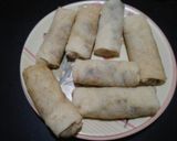 A picture of step 6 of Veg spring roll.