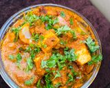A picture of step 7 of Kadhai Paneer.