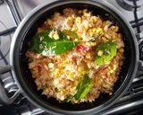 Foto langkah ke 3 dari resep Botok Teri Jagung (tanpa bungkus).