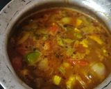 A picture of step 6 of Kadhai paneer.