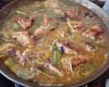 A picture of step 11 of Valencian Paella.