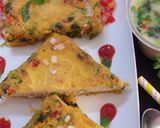 एगलेस ब्रेड ऑमलेट (Eggless Bread omelette recipe in hindi) रेसिपी चरण 4 फोटो