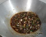 A picture of step 2 of Potato soyabean chilli.