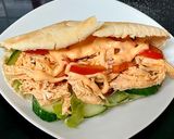 A picture of step 5 of My Leftover Chicken On a pitta Bread 💜.
