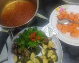 A picture of step 5 of Zucchini & aubergine curry.