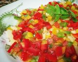 Foto del paso 5 de la receta Yemas de Espárragos con vinagreta de pimientos