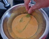 A picture of step 1 of Palak patta chat.