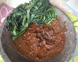 Foto langkah ke 3 dari resep Rujak kangkung.