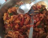 A picture of step 9 of Paneer Jalfrezi with Aloo Kulcha.