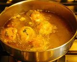 A picture of step 3 of Vegetable Manchurian with an aromatic healthy sauce.
