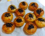 Hình bước làm 4 của món Bánh khoai lang hạnh nhân