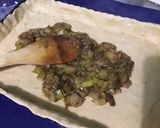 A picture of step 10 of Leek and Mozzarella Tart with Homemade Pie Crust.
