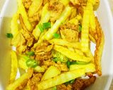 A picture of step 2 of Pizza friess.