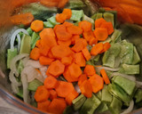 Foto del paso 2 de la receta: Puré de calabacín, judías verdes, patatas y zanahorias