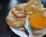 A picture of step 9 of Aamras aur Poori.