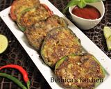 A picture of step 7 of Ramadan Special - Potato stuffed bell pepper Cutlet.