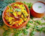 A picture of step 11 of Veg dum Biryani.