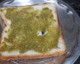 A picture of step 3 of Potato toast.