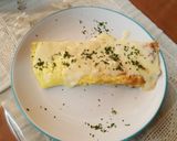 Foto del paso 5 de la receta: Omelette con cebollita y muzzarella