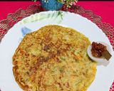 A picture of step 5 of Healthy Oats Veggies Egg Cheela.