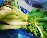 Hình bước làm 1 của món Mì gạo lứt xào tôm thịt