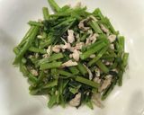 肉絲炒空心菜的食譜步驟2照片