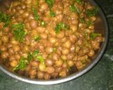 A picture of step 6 of Masala chana.