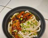 Foto langkah ke 4 dari resep Teriyaki Salmon Udon 🍜.