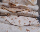 A picture of step 4 of Tortilla cheese roll.