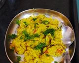 A picture of step 2 of Vegetable Upma.