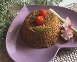A picture of step 8 of Bulgur with Tomatoes and Pomegranate Molasses.