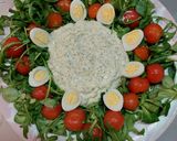 Foto del paso 1 de la receta: Ensalada de canónigos, rúcula y queso de burrata
